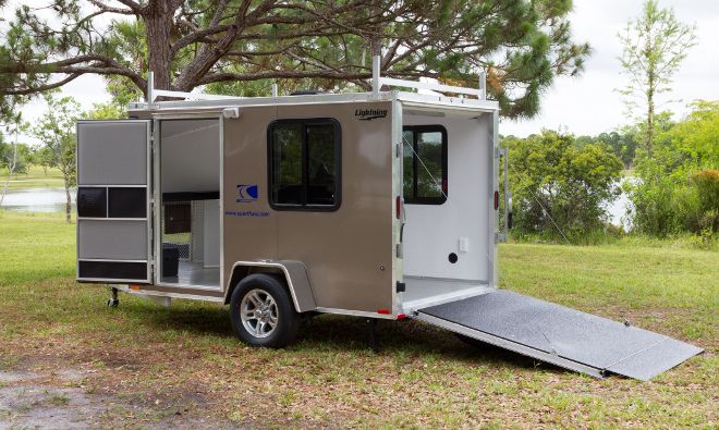 Quad rack for online travel trailer